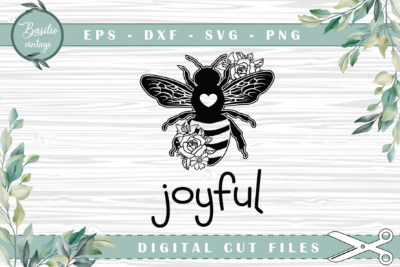 Be Joyful Bee Floral Cutting Files: A Creative and Versatile Design Solution