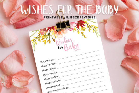 Celebrate New Beginnings with Floral Wishes for the Baby Printable