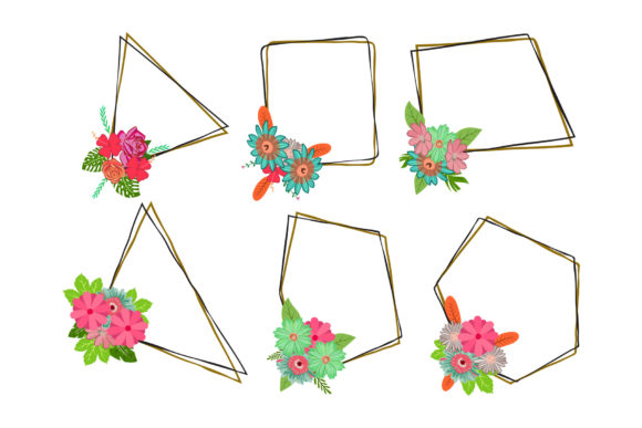 Design Your Own Colorful Floral Objects