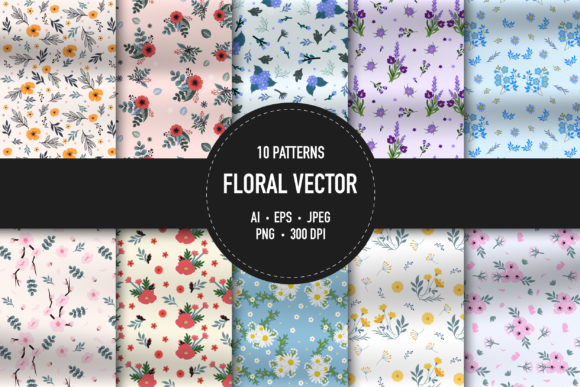 Discover the Versatility of 10 Floral Vector Patterns