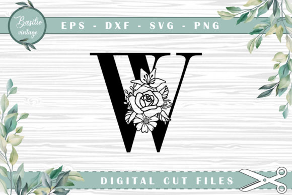 Discover the Versatility of Floral Letter W Alphabet Cutting Files