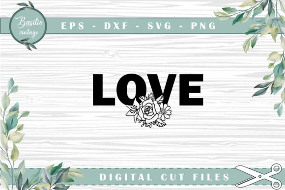Explore Creativity with Love Floral Cutting Files