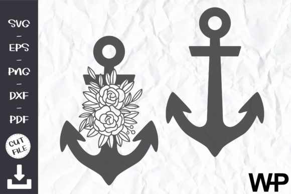 Explore the Versatile Floral Anchor SVG File