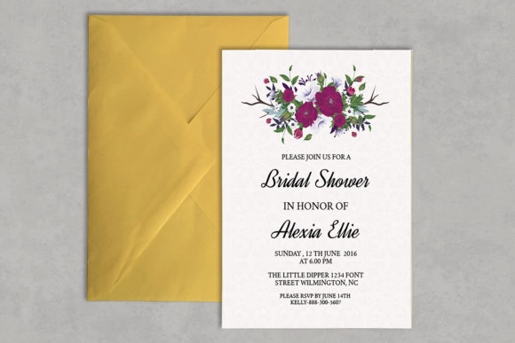 Floral Bridal Shower Invitations: Elegant and Easy