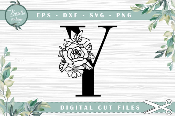 Floral Letter Y Alphabet Cutting Files: A Versatile Tool for Creative Projects