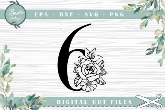 Floral Number 6 Cutting Files: A Versatile Tool for Creative Projects