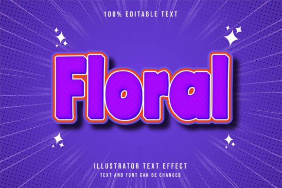 Floral - Text Effect: A Versatile Design Asset
