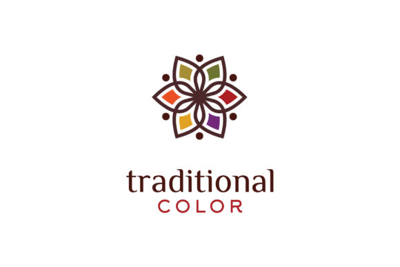 Flower Colorful Floral Pattern Logo: A Versatile Design Asset