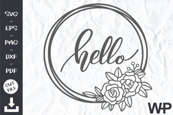 Hello Floral Wreath SVG: A Creative Essential