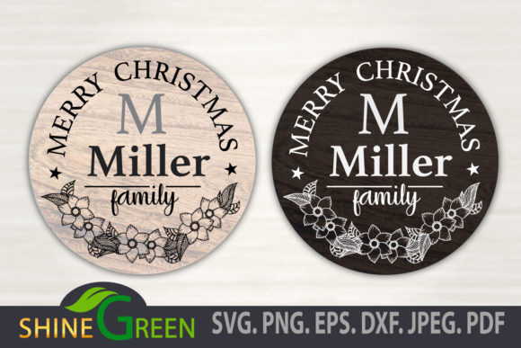 Merry Christmas Floral Family Monogram: A Perfect Holiday Greeting