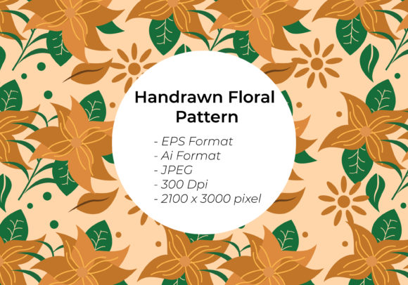 Romantic Handrawn Floral Pattern: A Versatile Tool for Creative Projects
