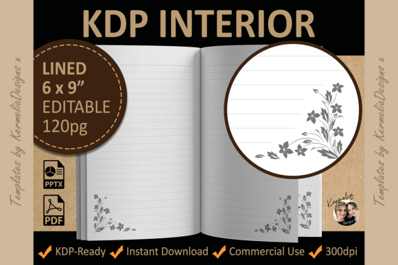 Strategic Use of Floral Lined Interior Template for Enhanced Productivity and Branding