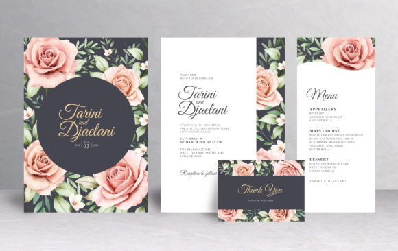 Stunning Floral Wedding Card Templates