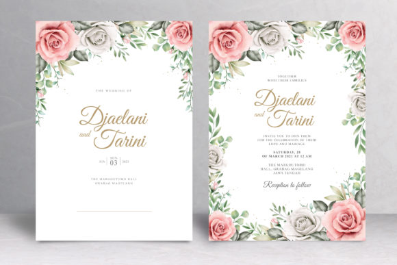 Watercolor Floral Wedding Card Template: A Perfect Blend of Elegance and Ease