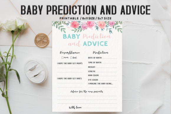 Welcome to the Floral Baby Prediction Advice Template: A Beautiful Way to Share Wisdom